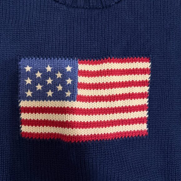 Polo Ralph Lauren Boy's Crewneck Flag Sweater - Picture 7 of 10